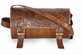 JITENDRA CHITARA; Leather Floral Sling Bag for Girls and Women,