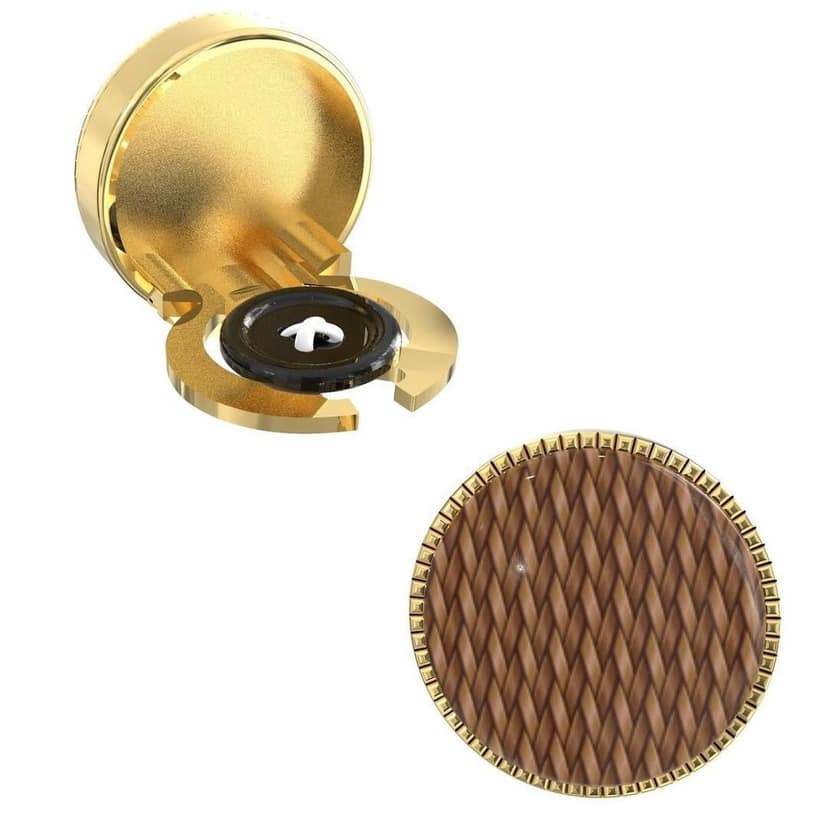 The Smart Buttons - Shirt Button Cover Cufflinks for Men - Woven Patterns Style view 7