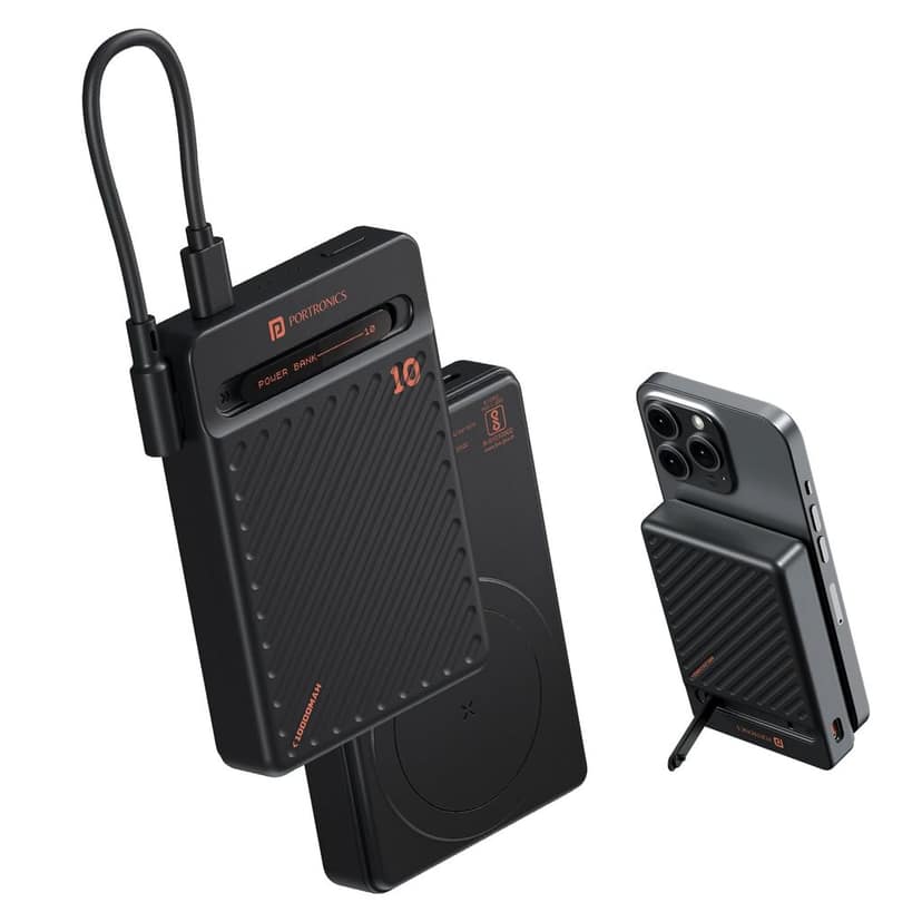Portronics Chyro 10000mAh 15W Magnetic Wireless Fast Charging Powerbank with MagSafe