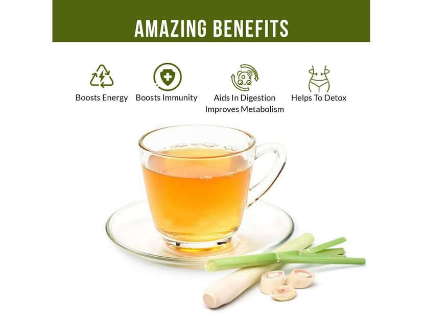 Lemongrass Green Tea for Detox Weight Loss & Digestion 50gm view 3