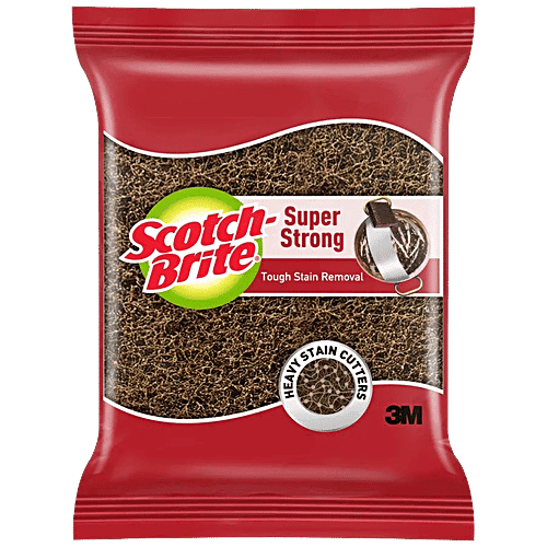 Scotch brite Super Strong, Scrubber for Tough Stain Removal, 7.0 cm X 7.5 cm