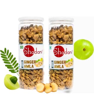 Shadani Ginger Amla Hard Candies 205 gm Pack of 2