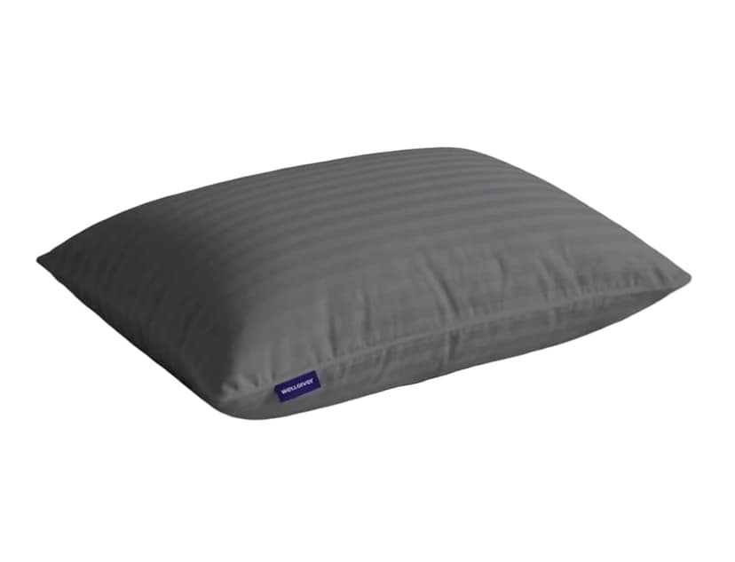 Wellgiver Cotton Striped Bed Pillow - Grey
