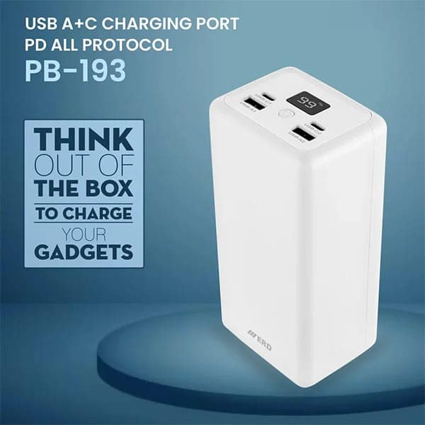 ERD PB193 40000mAh 25W Power Bank view 6
