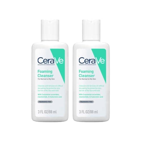 CeraVe Foaming Cleanser For Normal To Oily Skin (88ml) - Dermatologist-Developed Facewash | Non-Comedogenic And Fragrance-Free Cleansers For Acne-Prone Skin CeraVe Foaming Cleanser For Normal To Oily Skin (88ml) - Dermatologist-Developed Facewash | Non-C view 2