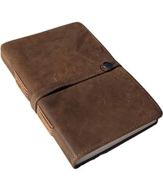 CRAFT CLUB Premium Leather Journal A5 Journal Unruled 200 Pages (Brown)