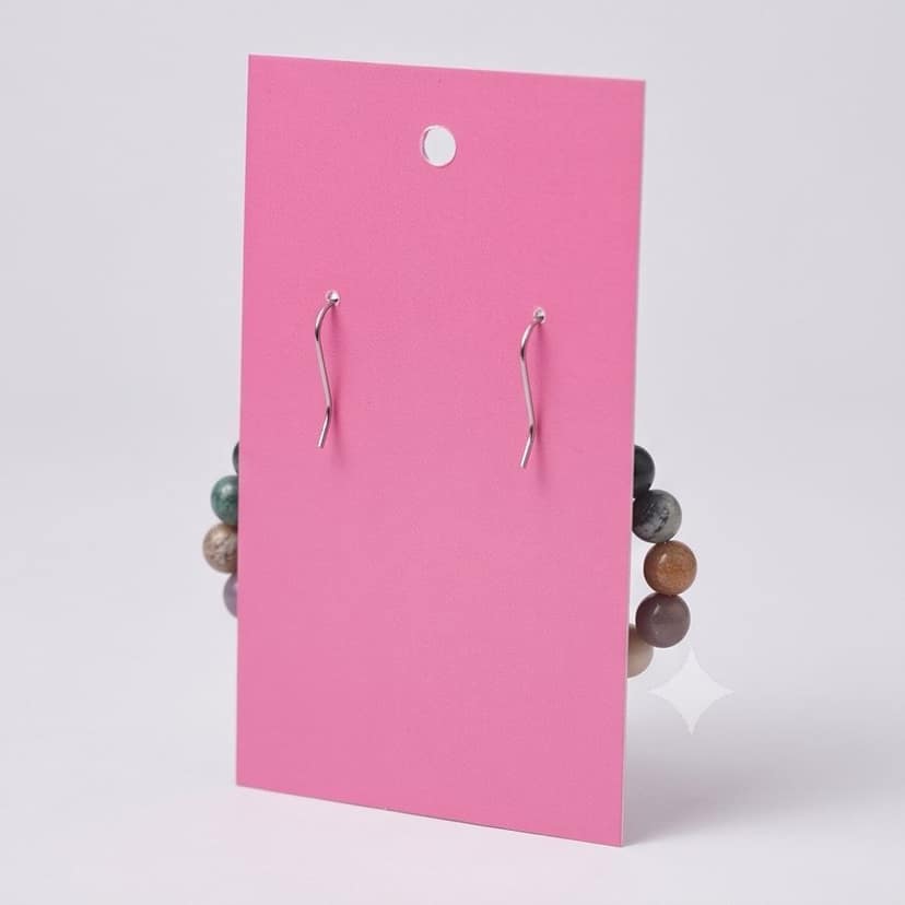 Indian Agate Bead Earrings view 2