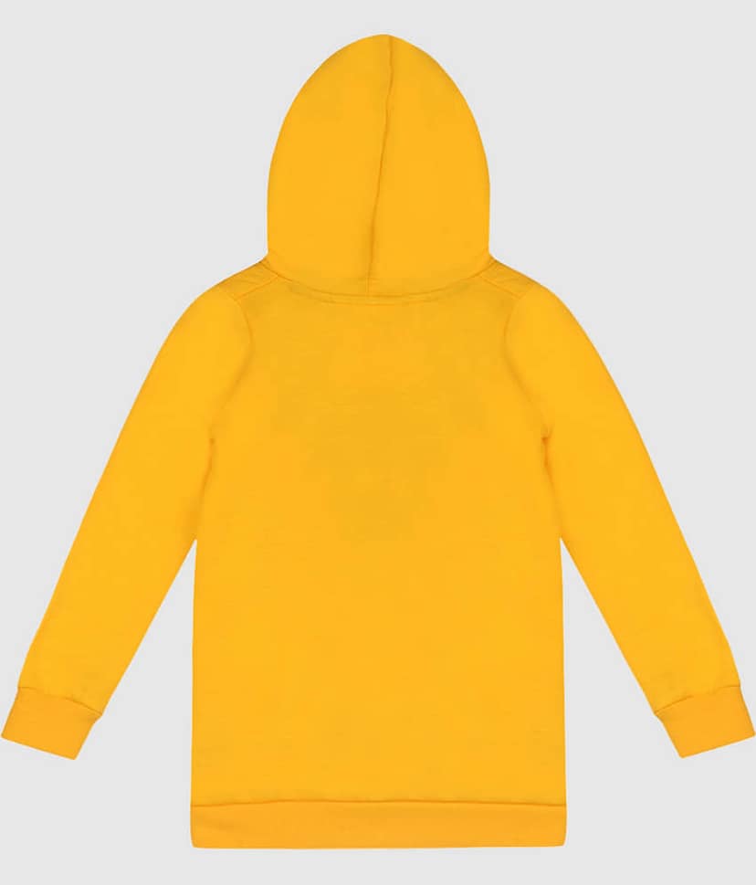 Lazy Shark Girls Printed Yellow Sweatshirts view 2