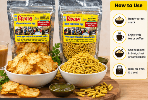Khatta Meetha Namkeen Traditional Sweet and Tangy Indian Snack Mix view 2
