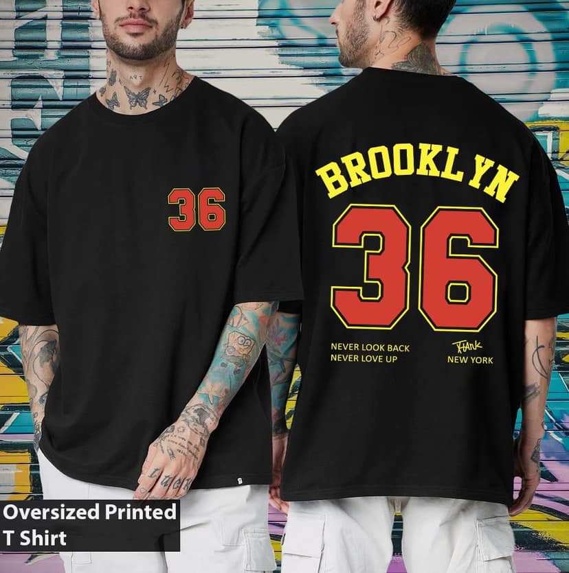 Scott Fincher Men's Casual Printed T-shirt, Crew Neck Short Sleeve Tee, Summer Streetwear Tops : AA(ARN)BLACK_21 view 2