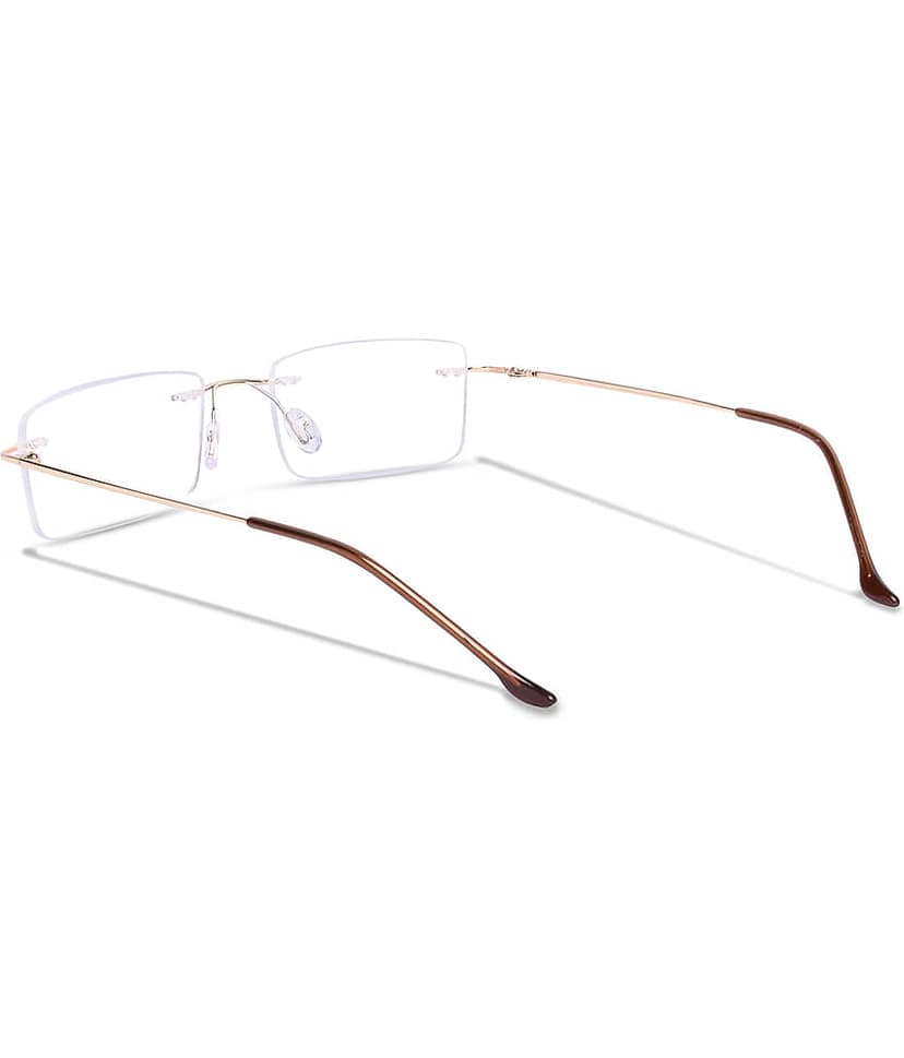 Redex Rectangle Rimless Reading Glasses view 2