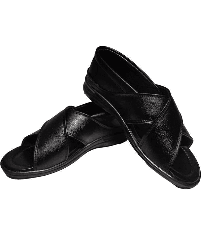 RAGE GAZE - Black Men's Sandals view 2