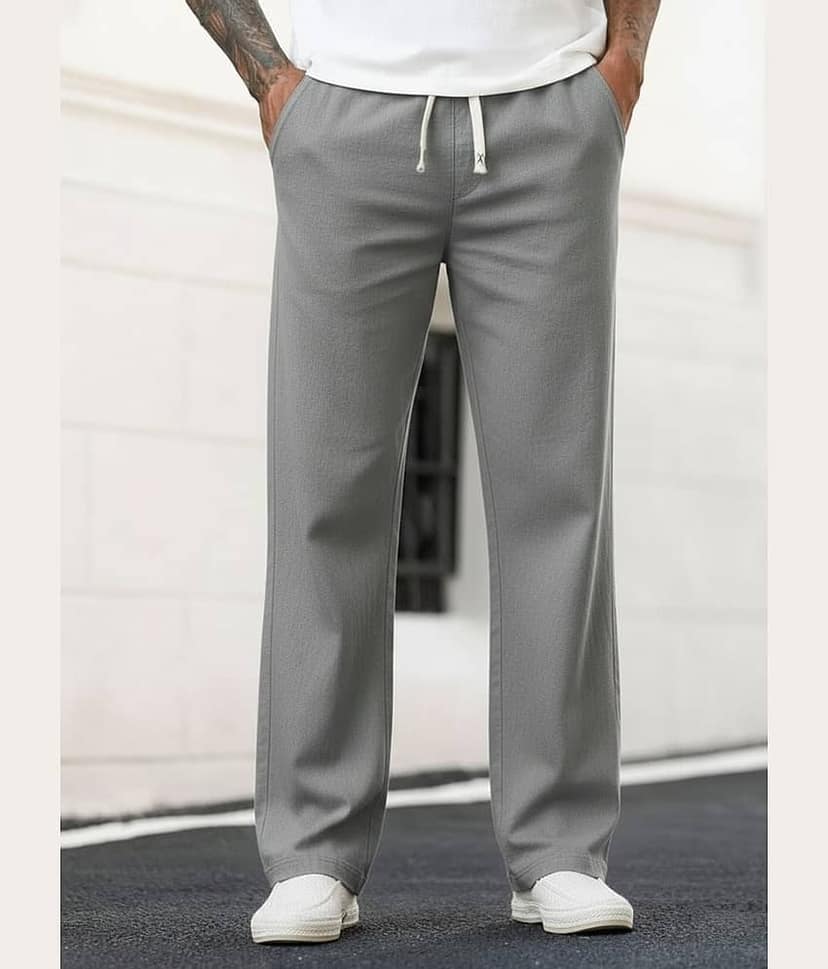 HARPITA Regular Men's Korean Pant - Light Grey ( Pack of 1 ) view 2