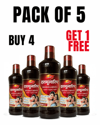 Dabur Dashmularishta 450 ml - Pack of 5 (Buy 4 Get 1 Free)