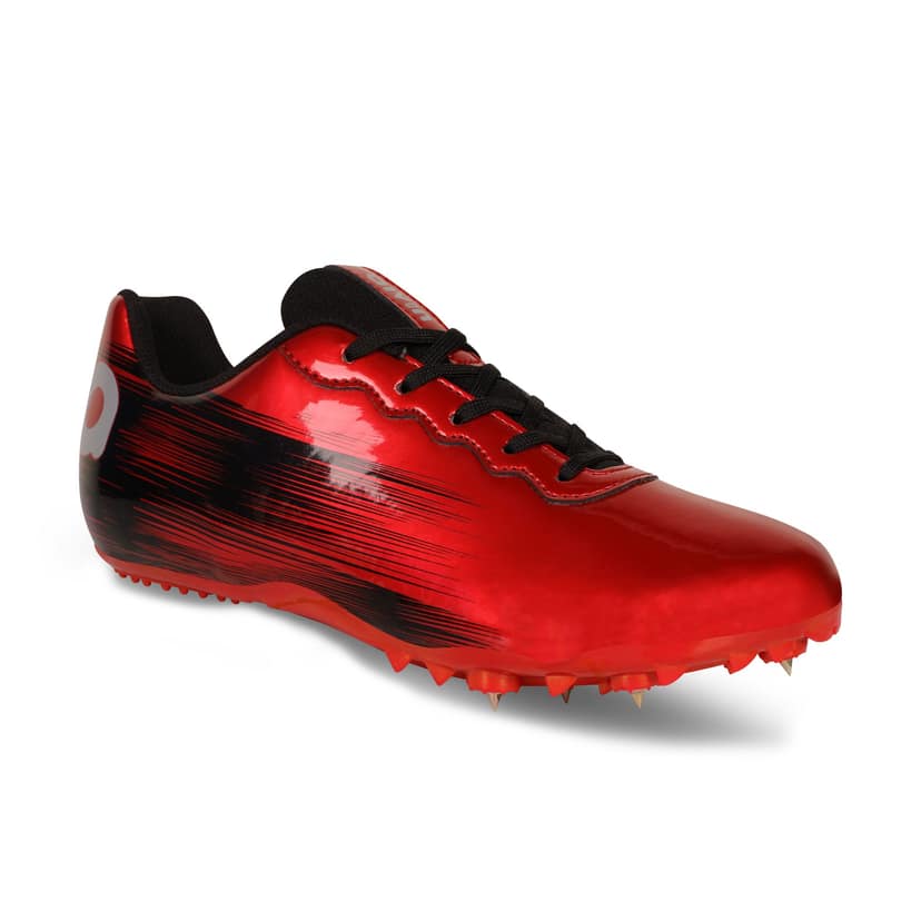 AIVIN Unisex Red and Black Spikes Athletic Track and Field Shoes view 5