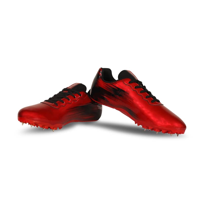 AIVIN Unisex Red and Black Spikes Athletic Track and Field Shoes view 7