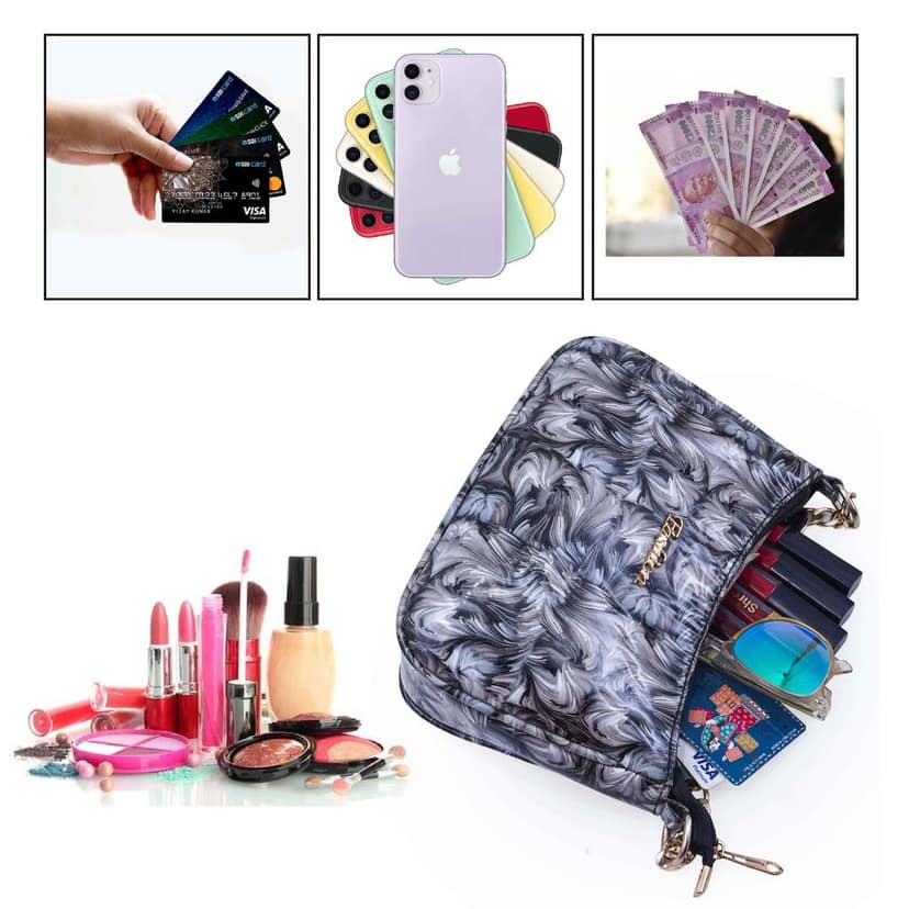 Women Girls Floral Print Sling Bag view 3