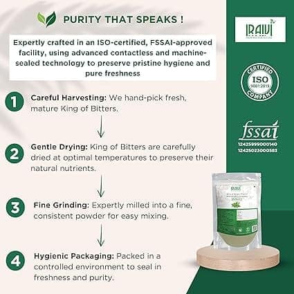 Iraivi Premium King of Bitters Powder Nilavembu (Kalmegh / Chirayatha)-100Gram | Pure & Natural by Iraivi Organics view 2