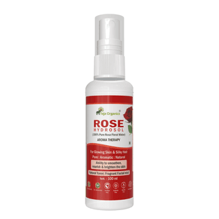 Rose Hydrosol 100ml | 100% Pure Rose Floral Water | FutFragrant Facial mist | Glowing Skin & Silky Hair | Natural Toner