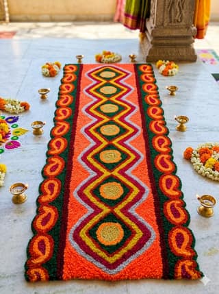 Traditional Saptapadi Mat Rangoli 1 Piece