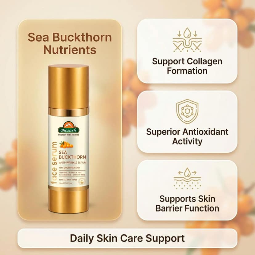 Biosash Sea Buckthorn Face Serum 30ml view 5