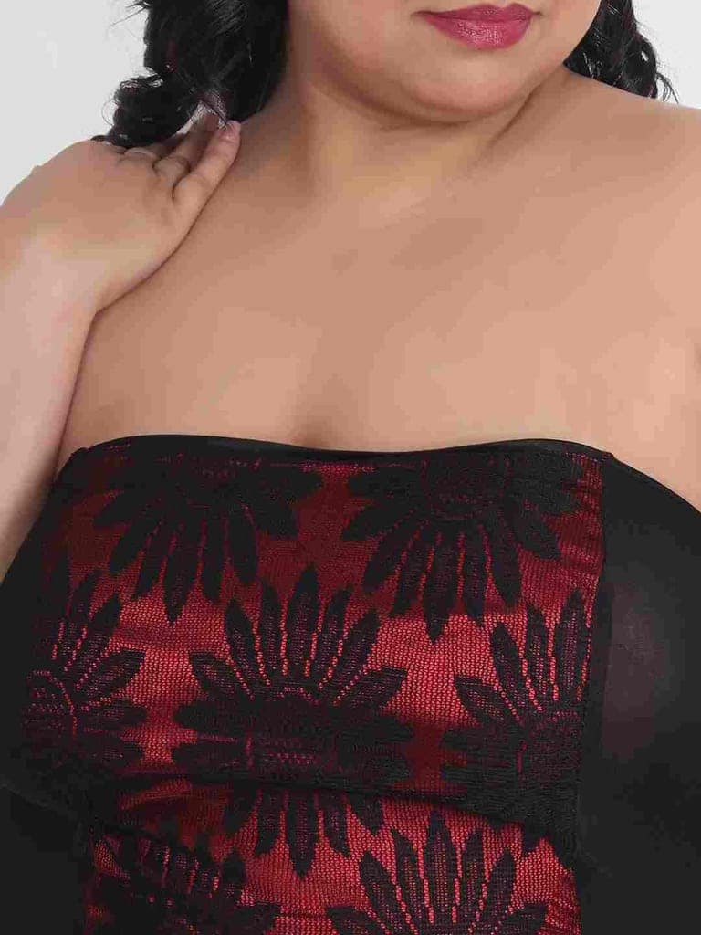 Plus Size Sexy Peach Bridal Babydoll Bikini Dress for Honeymoon BB13M view 6