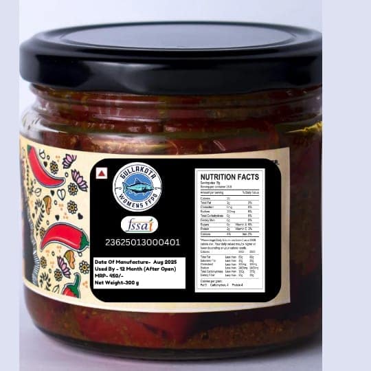 Gullakota Womens FFPO Authentic Indian Fish Pickle - Taste of Tradition view 2