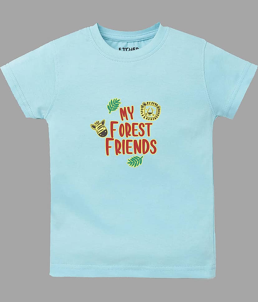 ETCHED DESIGN Pack of 1 Boys Cotton T-Shirt & Shorts Set ( Multicolor ) view 4