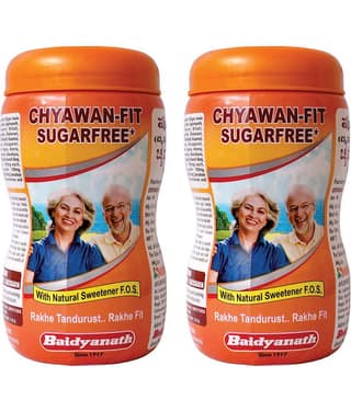 Baidyanath Chawan-Fit Sugar Free Chywanaprash, Immunity Booster - 1 Kg (Pack of 2)