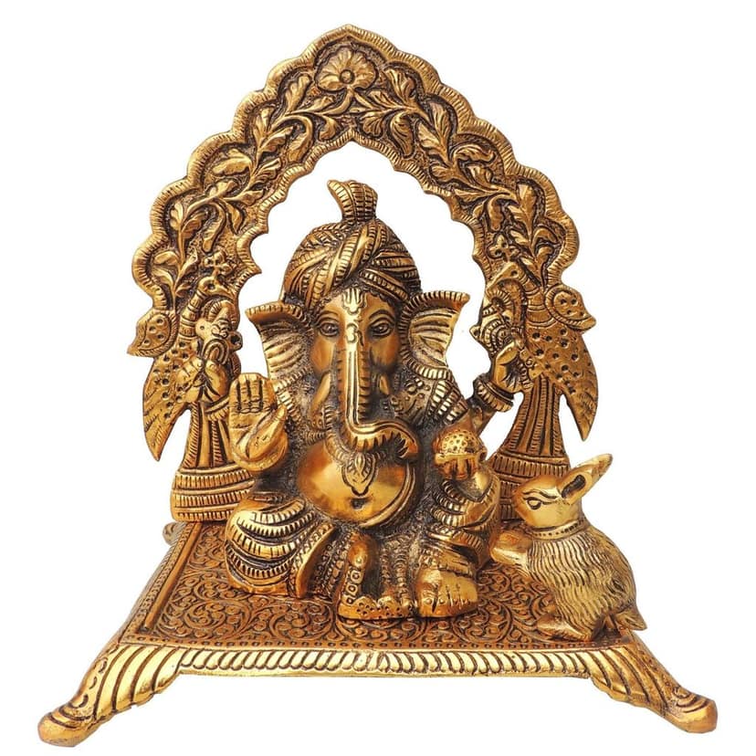 Aluminium Ganesh Ji Maharav (ASMAS359 G) view 2