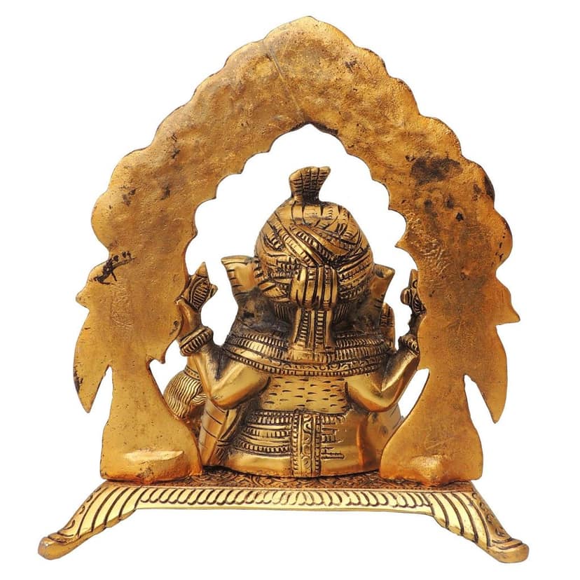 Aluminium Ganesh Ji Maharav (ASMAS359 G) view 3