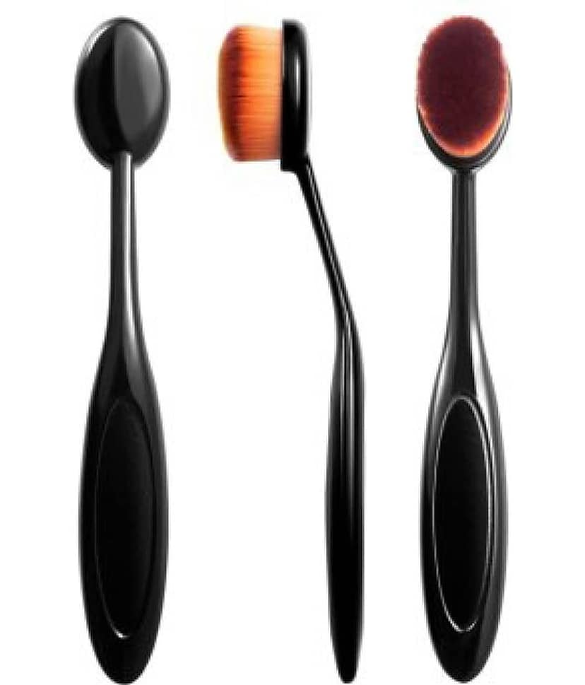 Adbeni Imported High Quality Oval Makeup Brush-27023-4 Synthetic 1 no.s view 2