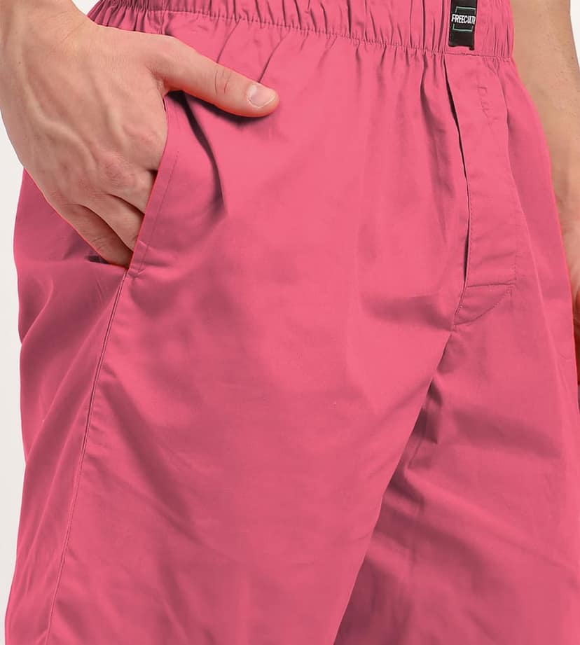 Freecultr Regular Fit Ultralight All Day Boxer Shorts for Men | 100% Cotton Fabric, Dual Deep Side Pocket, Microfibre Waistband Pack of 1-Malibu Peach view 4