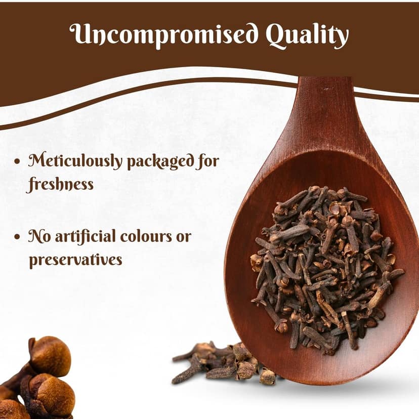 Agro Mantra Whole Cloves Intense Aroma & Authentic Flavor | Sourced from India�s Renowned Spice Regions | Perfect for Curries, Biryani & Desserts | Preservative-Safe view 4