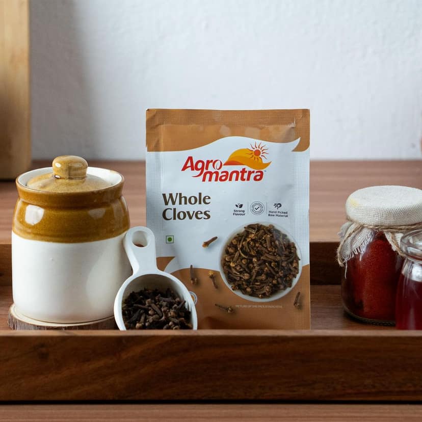 Agro Mantra Whole Cloves Intense Aroma & Authentic Flavor | Sourced from India�s Renowned Spice Regions | Perfect for Curries, Biryani & Desserts | Preservative-Safe view 6