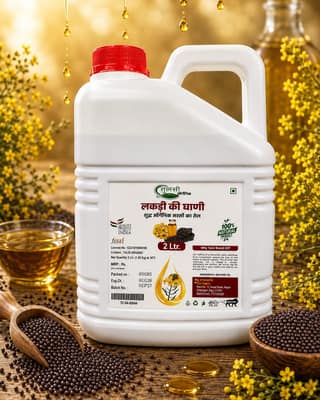 Tulsi Organic Cold Pressed Black Mustard Oil (2 Litre)
