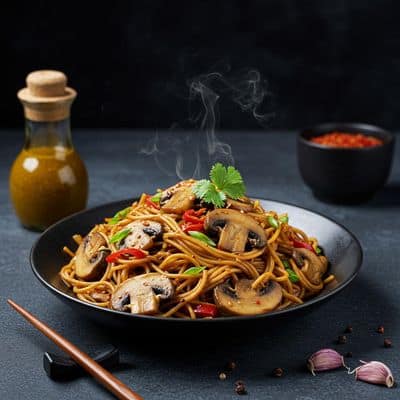 Mushroom Mix Noodles