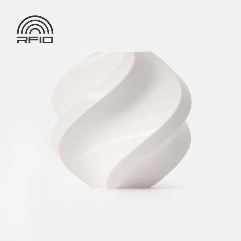 3IDEA Bambu Lab PLA Basic 3D Printing Filament - Jade White, Reusable Spool 1KG view 2