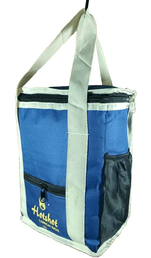 Reusable Lunch Tote Bag for Work, School, Picnic, Beach, Blue view 3