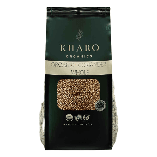 Kharo Organics Dhaniya Coriander Whole 200 Gms Pack Of 4