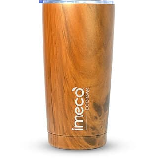 IMECO ECO OAK Stainless Steel Water Bottle (600 ml) BPA Free, Leak Proof, Travel Ready, Lighteight, Reusable, Durable
