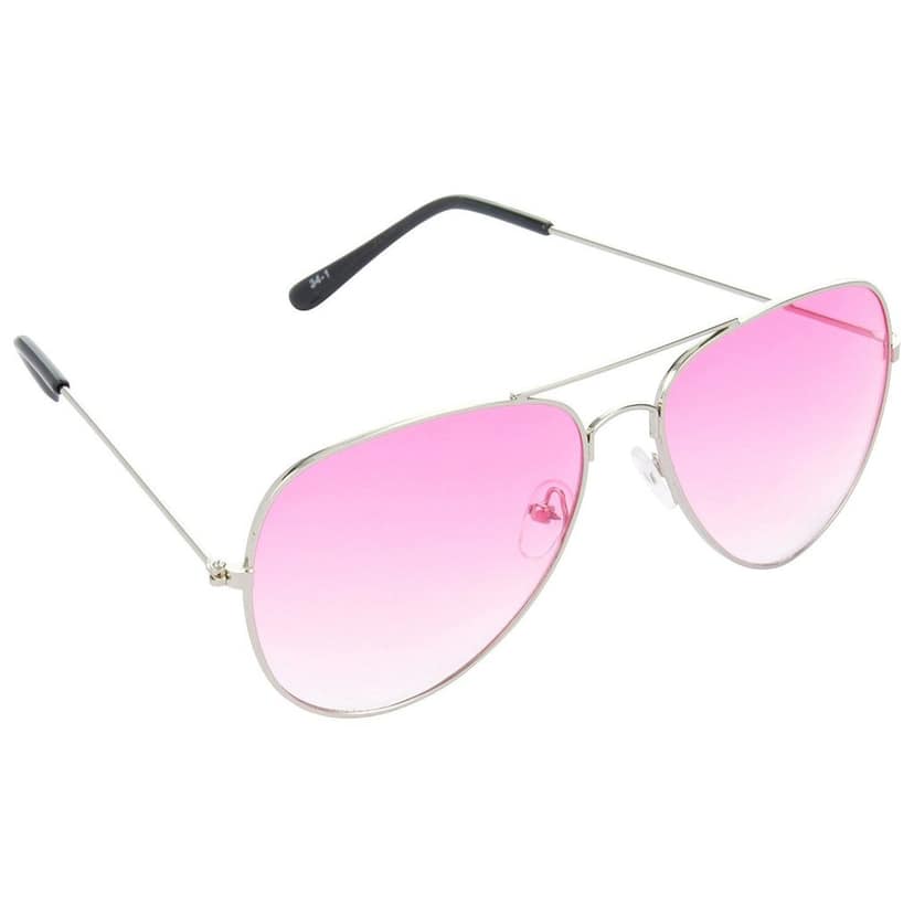 HRINKAR Pilot Stylish Sunglasses For Men And Women (Red And Pink Lens | Silver And Silver Frame - HCMB526) With Free Paper 3D Glass view 6