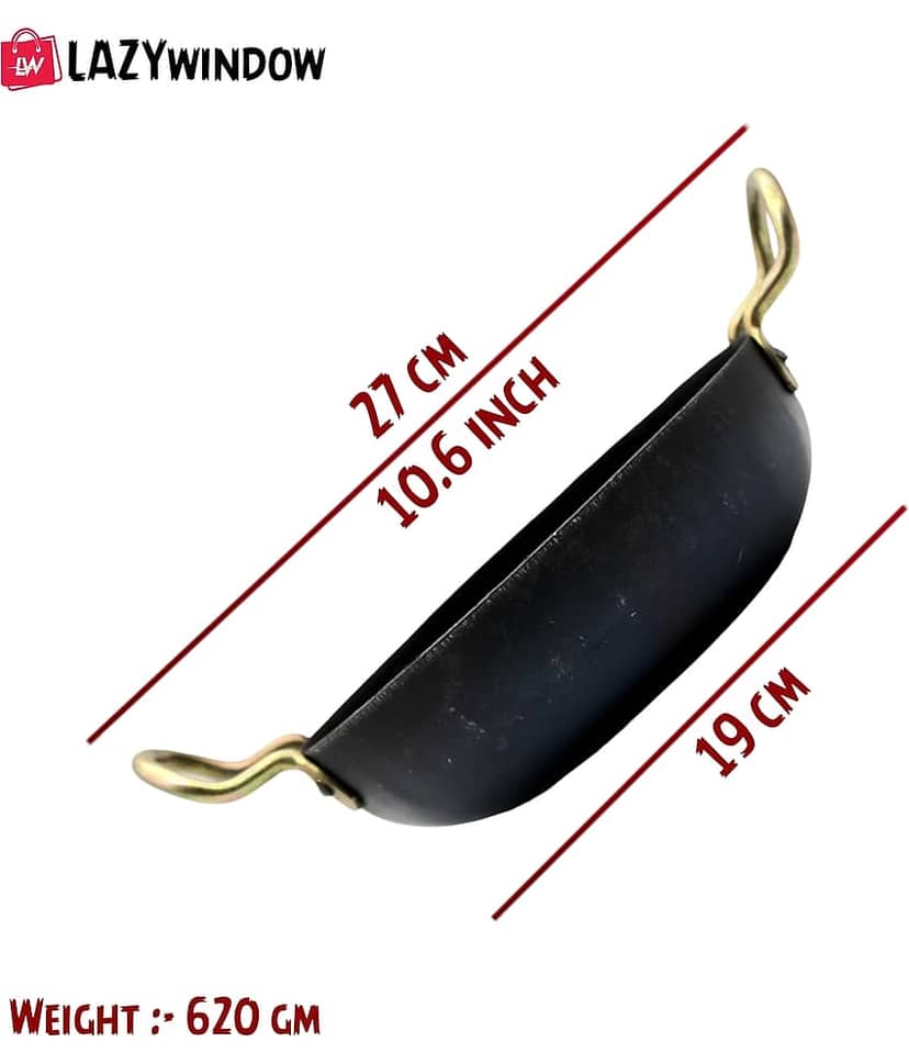 LAZYWINDOW Black Iron No Coating Cookware Sets ( Set of 1 ) view 2