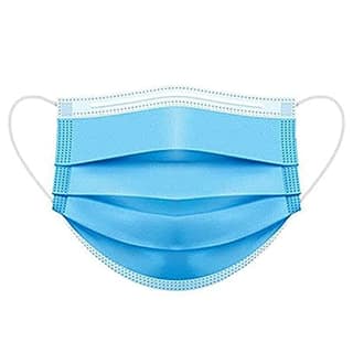 Elecsera SURGICAL-100 mask-003 Surgical Mask With Melt Blown Fabric Layer (Free Size, Pack of 100, 3 Ply)