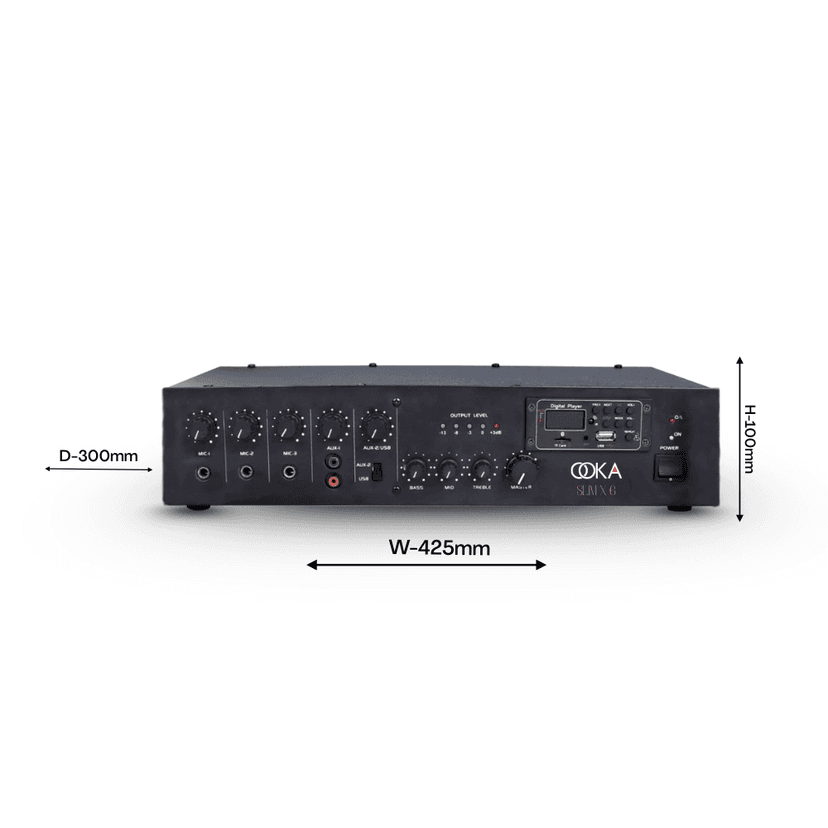 Ooka AUDiO SLIM X 6 Amplifier view 2