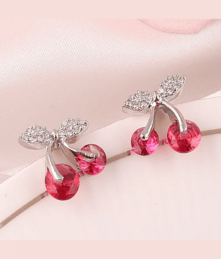 gilher Magenta Stud Earrings ( Pack of 1 )