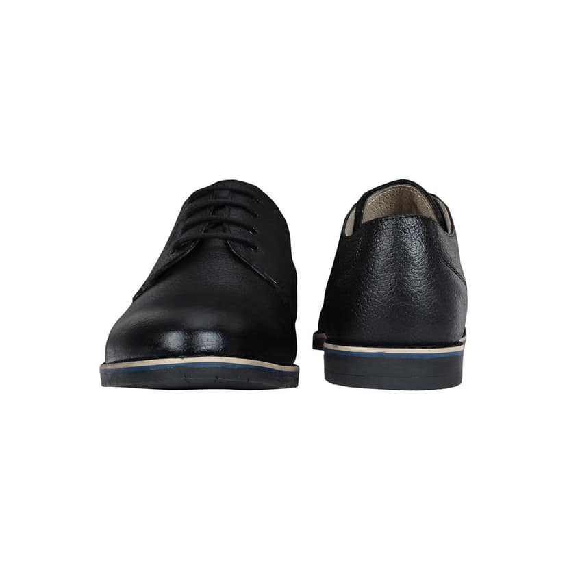 SeeandWear Leather Black Formal Shoes for Men view 3