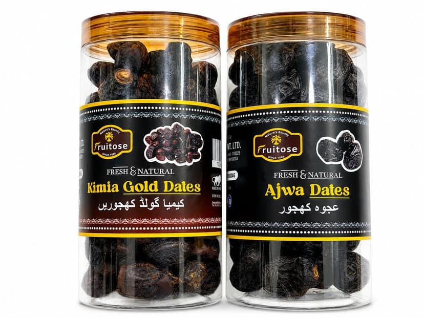 Premium Ajwa & Kimia Gold Dates Combo Pack | 500g + 500g (1Kg) view 3