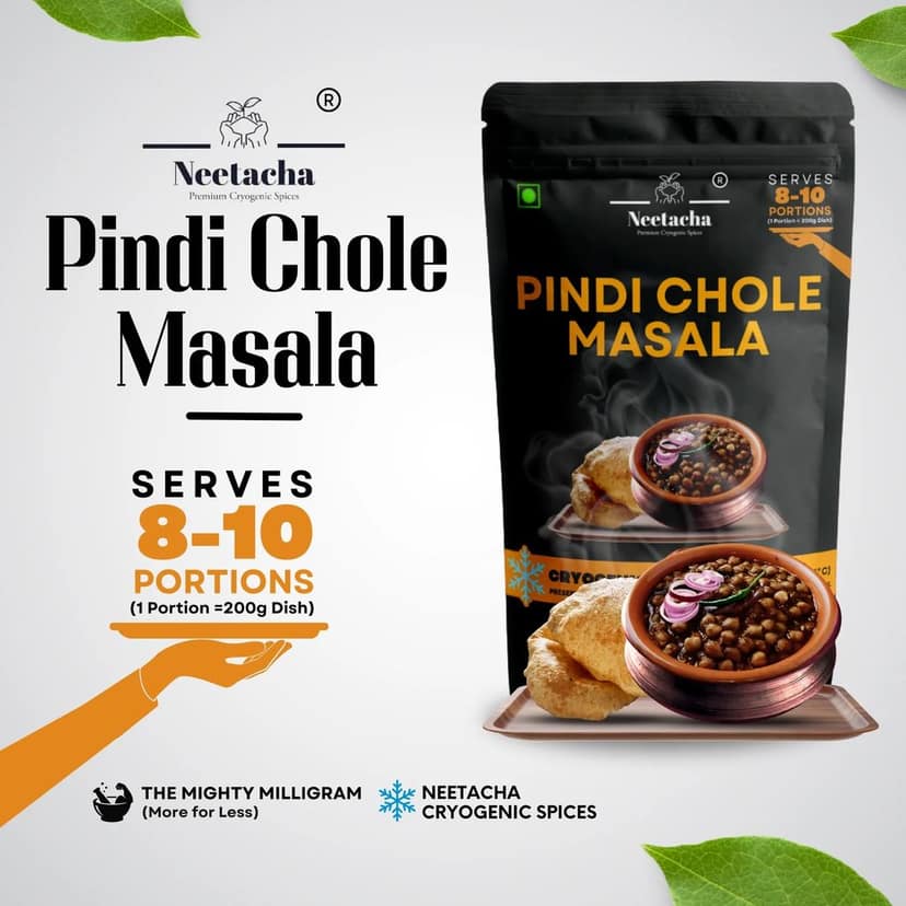 NEETACHA Premium Cryogenic Pindi Chole Masala I 50g