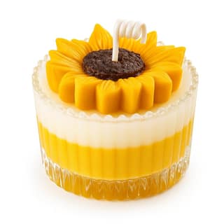 Premium Sunflower Scented Candle | 100% Natural Soy Wax | Long-Lasting Aromatherapy Candle in Glass Jar | Non-Toxic & Hand-Poured | Ideal Gift for Diwali, Weddings, Christmas, Valentine’s & Birthdays